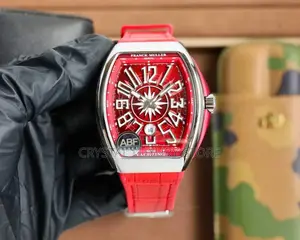 Franck Muller Quality Luxury Men Genuine Leather Wristwatch