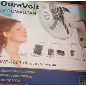 Duravolt 16inches Solar Fan With Plastic Blade