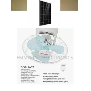 Duravolt 16inches Solar Orbit Fan With 20w Solar Panel