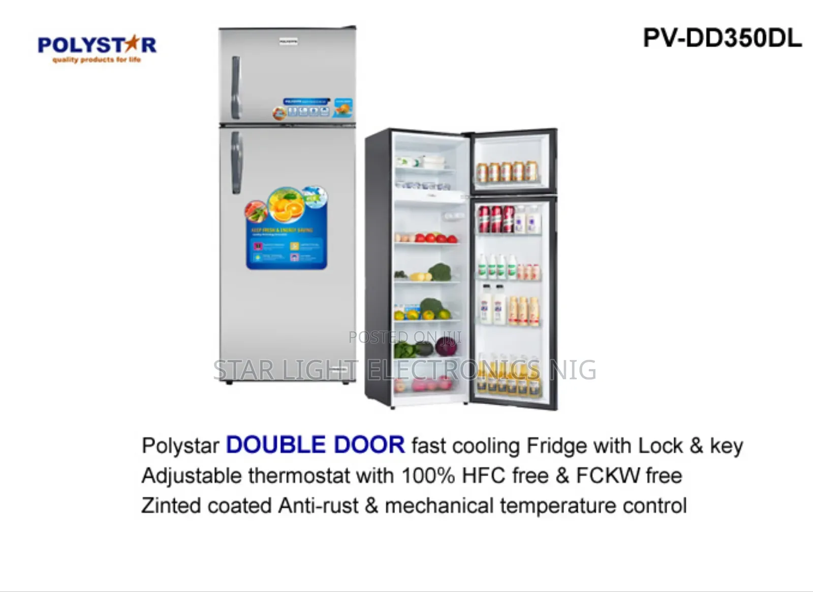 350 Liter Fridge Polystar