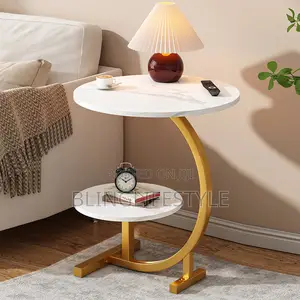 Imported Faux Marble Side Stool