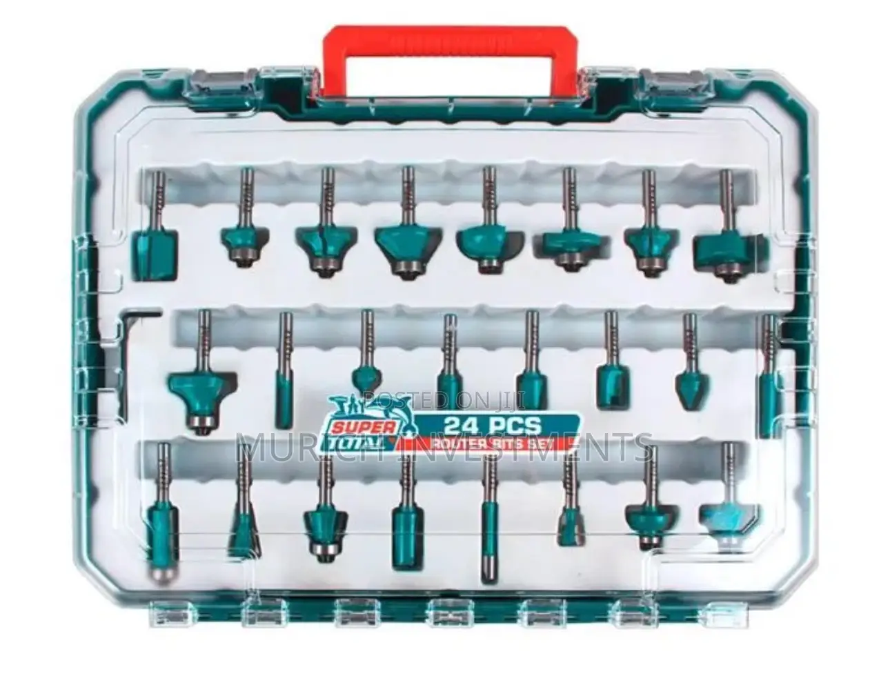 Total 24pcs Router Bits Set – 8mm Shank
