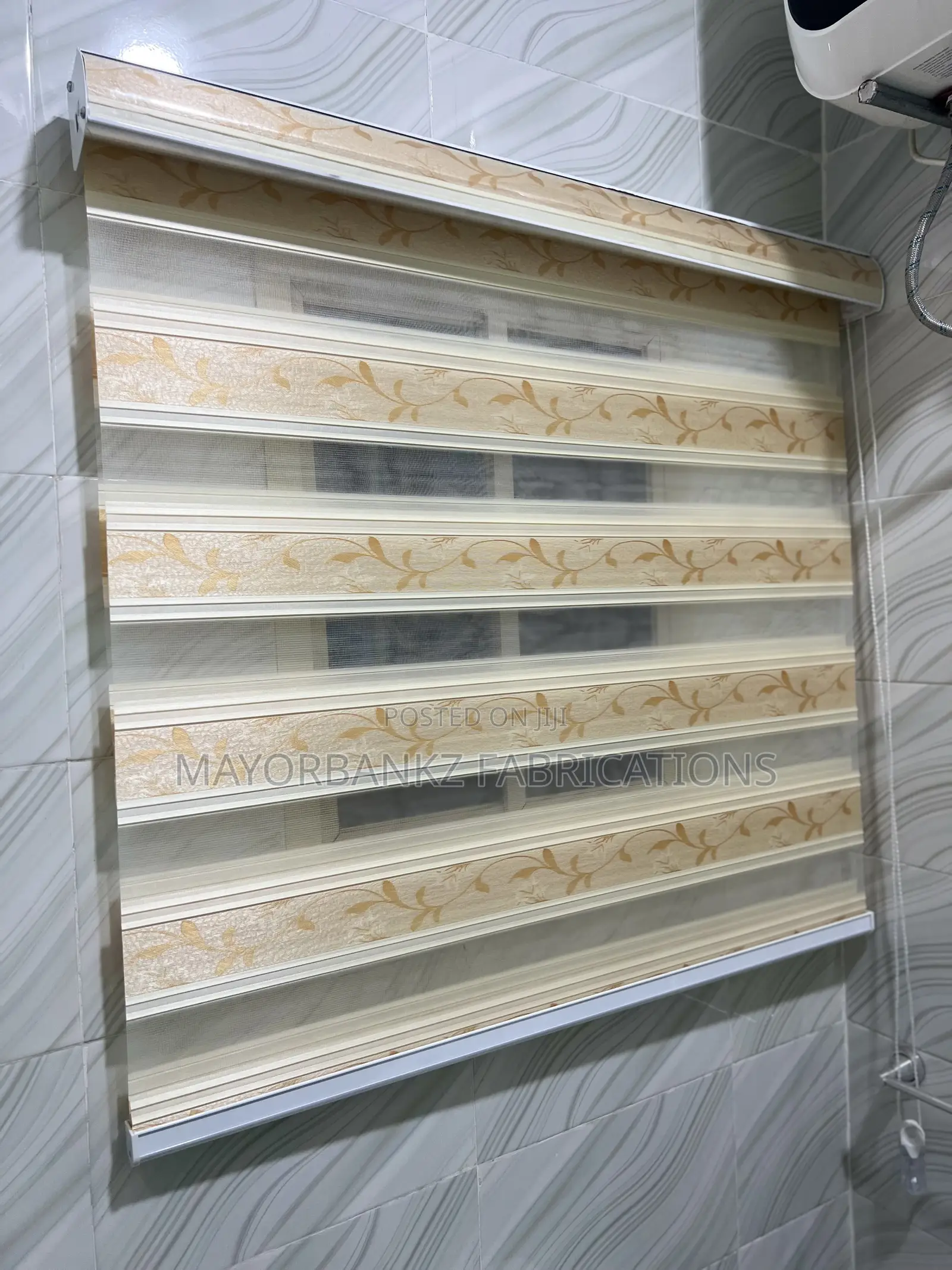 Gold Design Window Blind