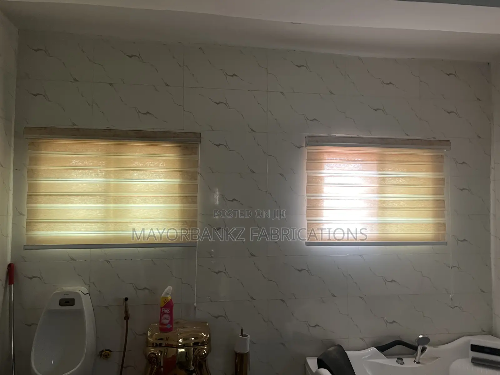 Gold Design Window Blind
