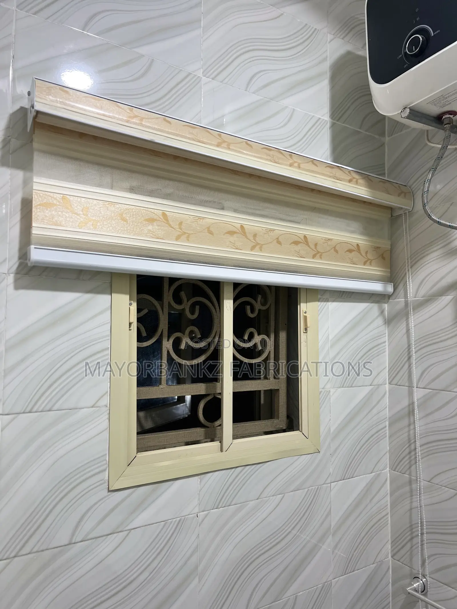 Gold Design Window Blind