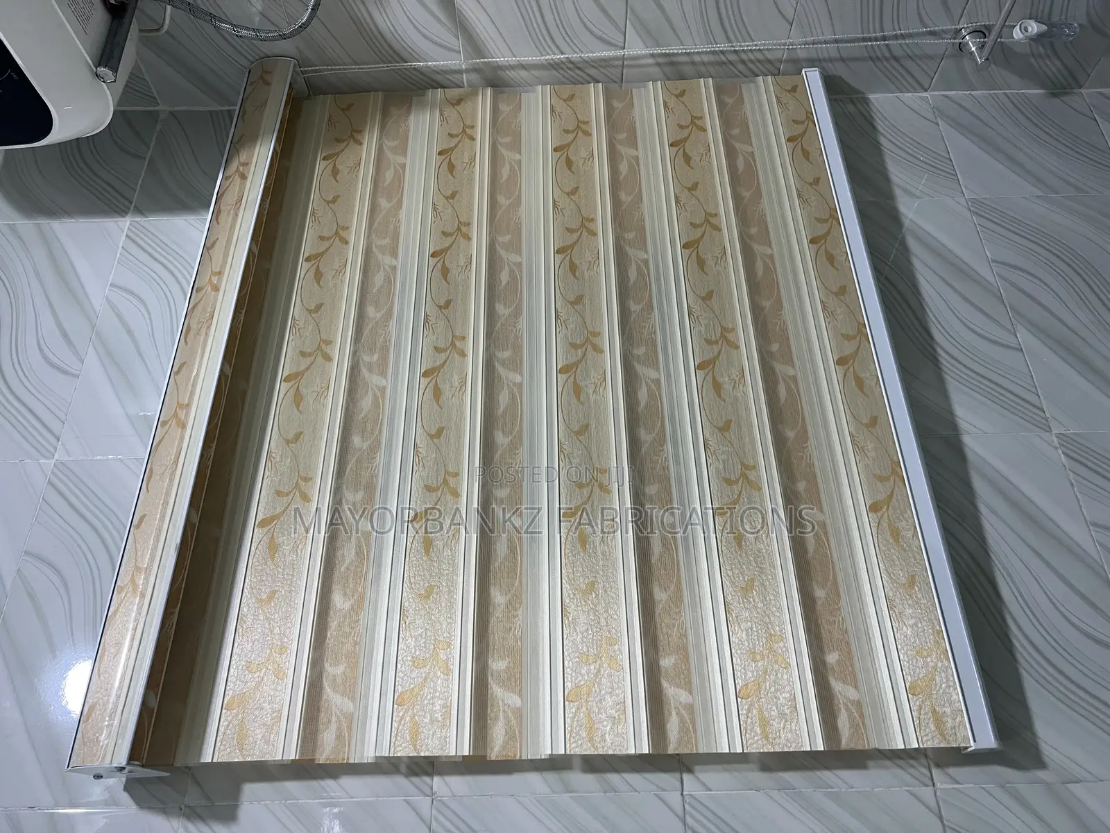 Gold Design Window Blind