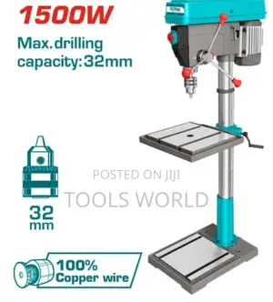 Total 32mm Drill Press | Heavy-Duty Workshop Machine