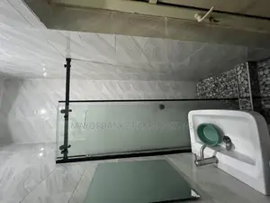 Sliding Shower Cubicles With Black Accessories