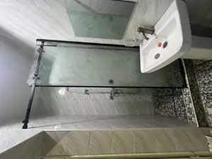 Sliding Shower Cubicles With Black Accessories