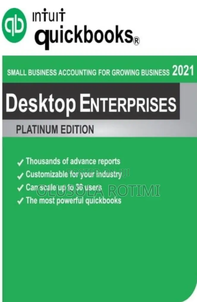 Quickbooks Enterprise 2021-29 Users Original License
