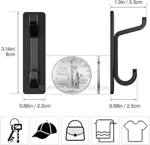 1x Usa Self Adhesive Hooks, Extra Sticky and Strong,