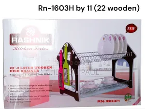 2 Layer Wooden Dish Drainer