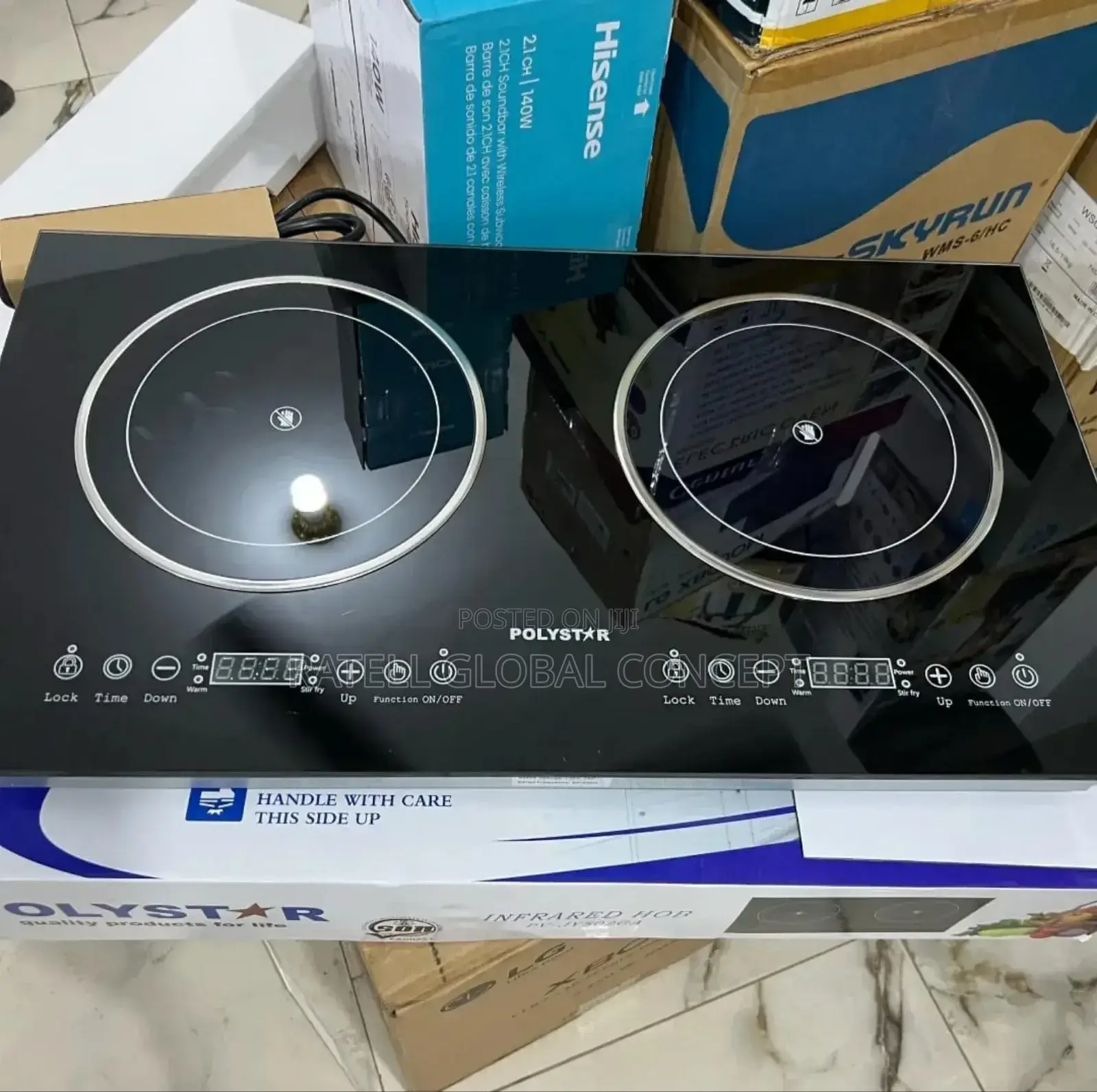 Double Burner Built in Infrared Cooker