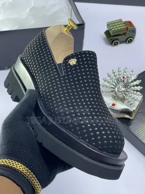 Studded Versace Men's High Sole Shoe