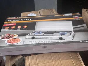 Double Face Silver Crest Gas Cooker With Cover