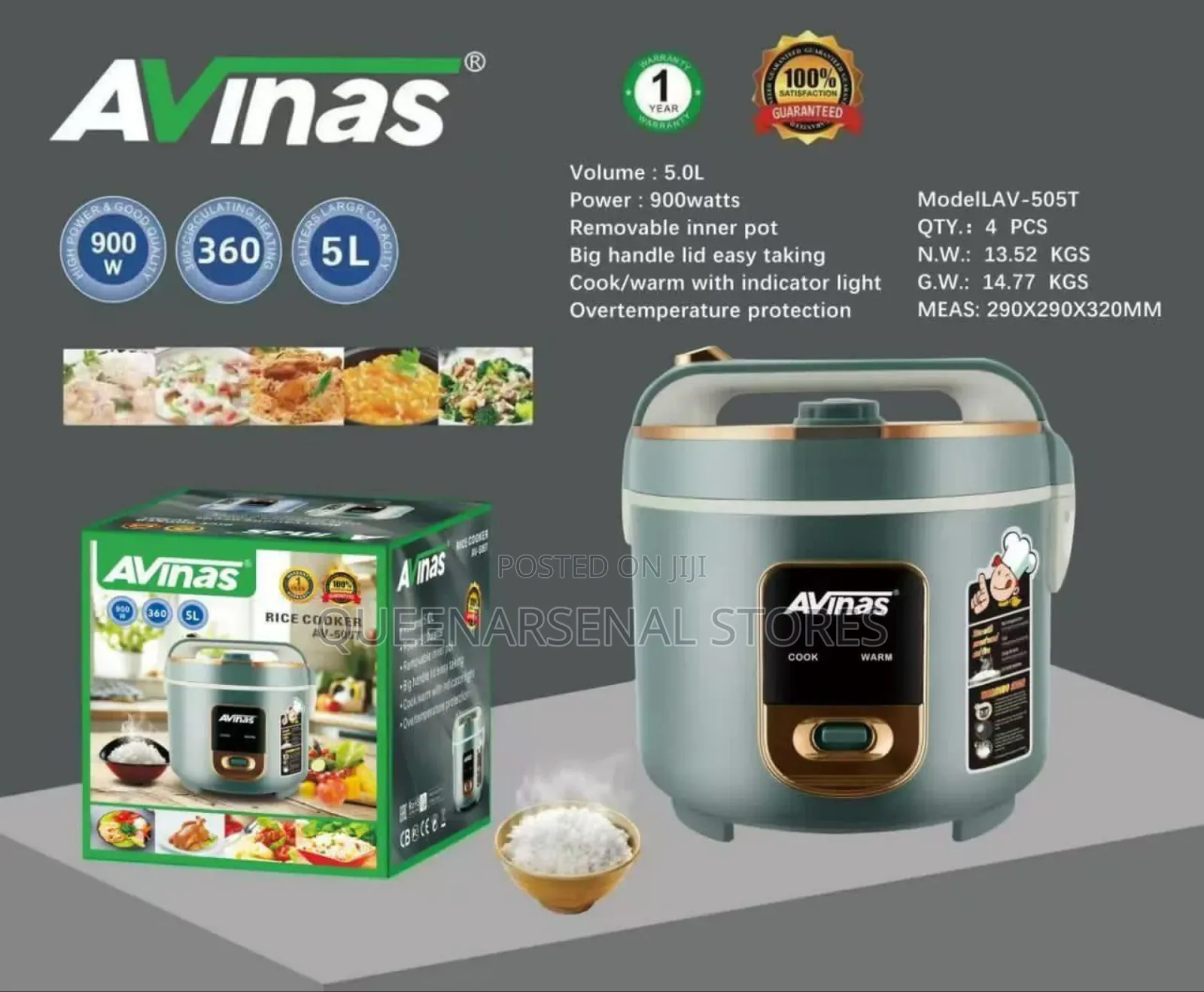 5l Avinas Rice Cooker
