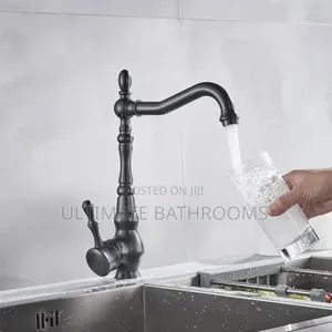 Black Rotatable Single Handle Basin Mixer