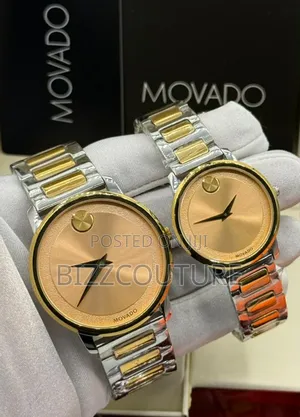 Original Movado Double Tone Stainless Steel Watch