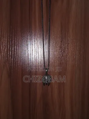 Necklace With Pendant Silver Color in Good Condition