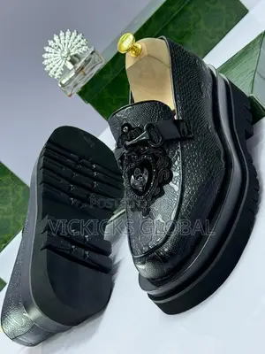 Gucci Glossy Leather Double Sole Shoes