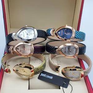Just Cavalli Inspired Female Watches With Leather Straps