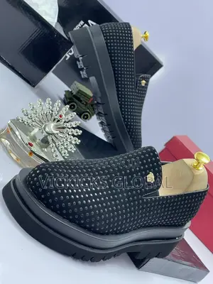 Rhinestone Versace Double Sole Shoes