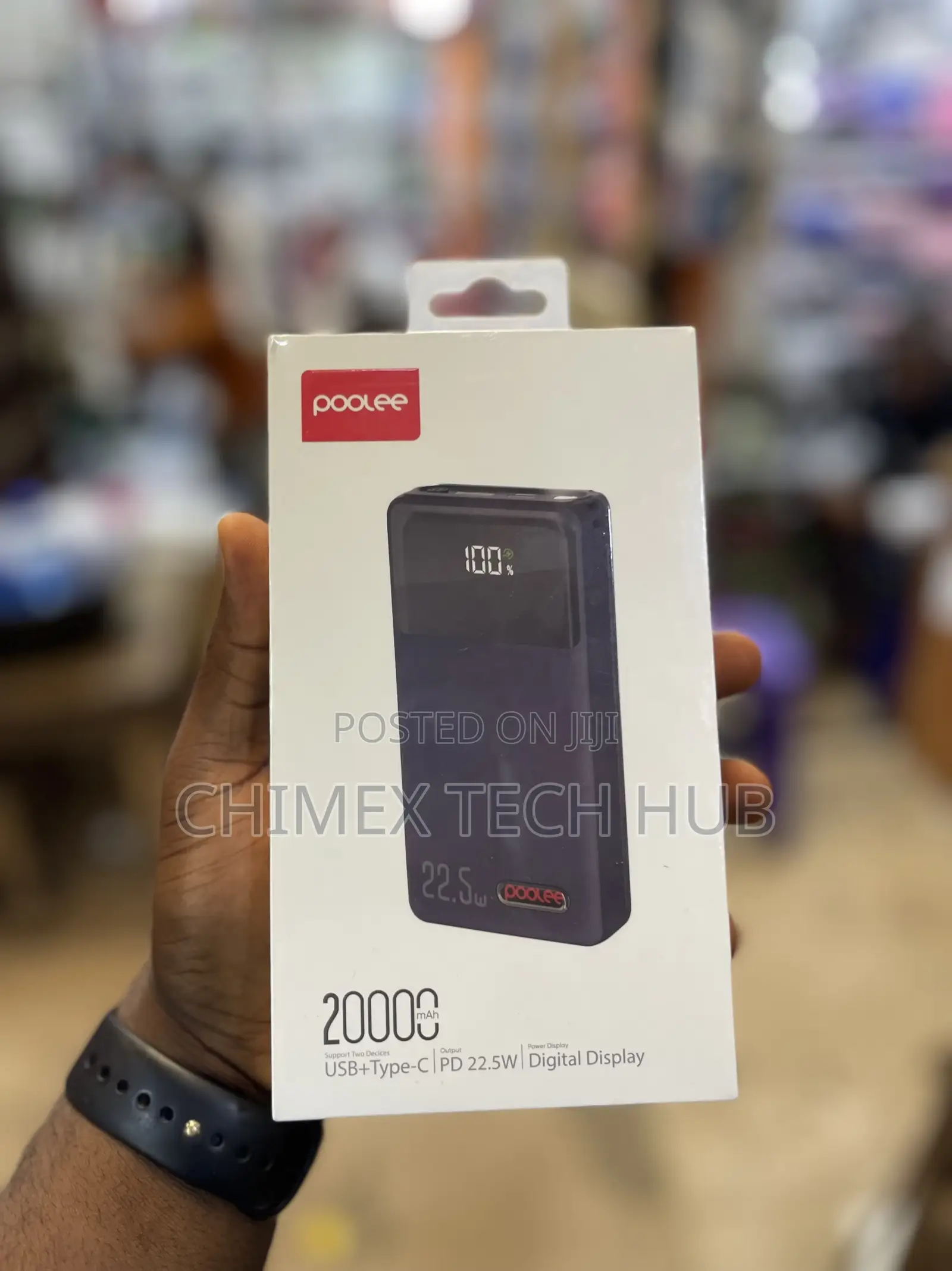 Poolee Usb + Type C 20000mah Power Bank