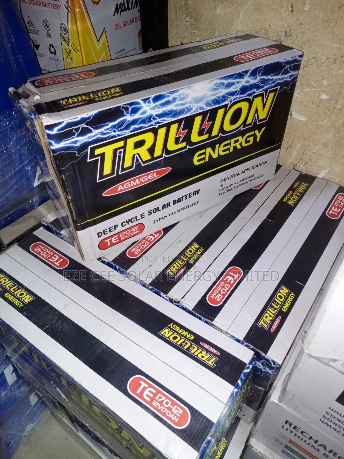12v 170ahm Trillion Gel Battery