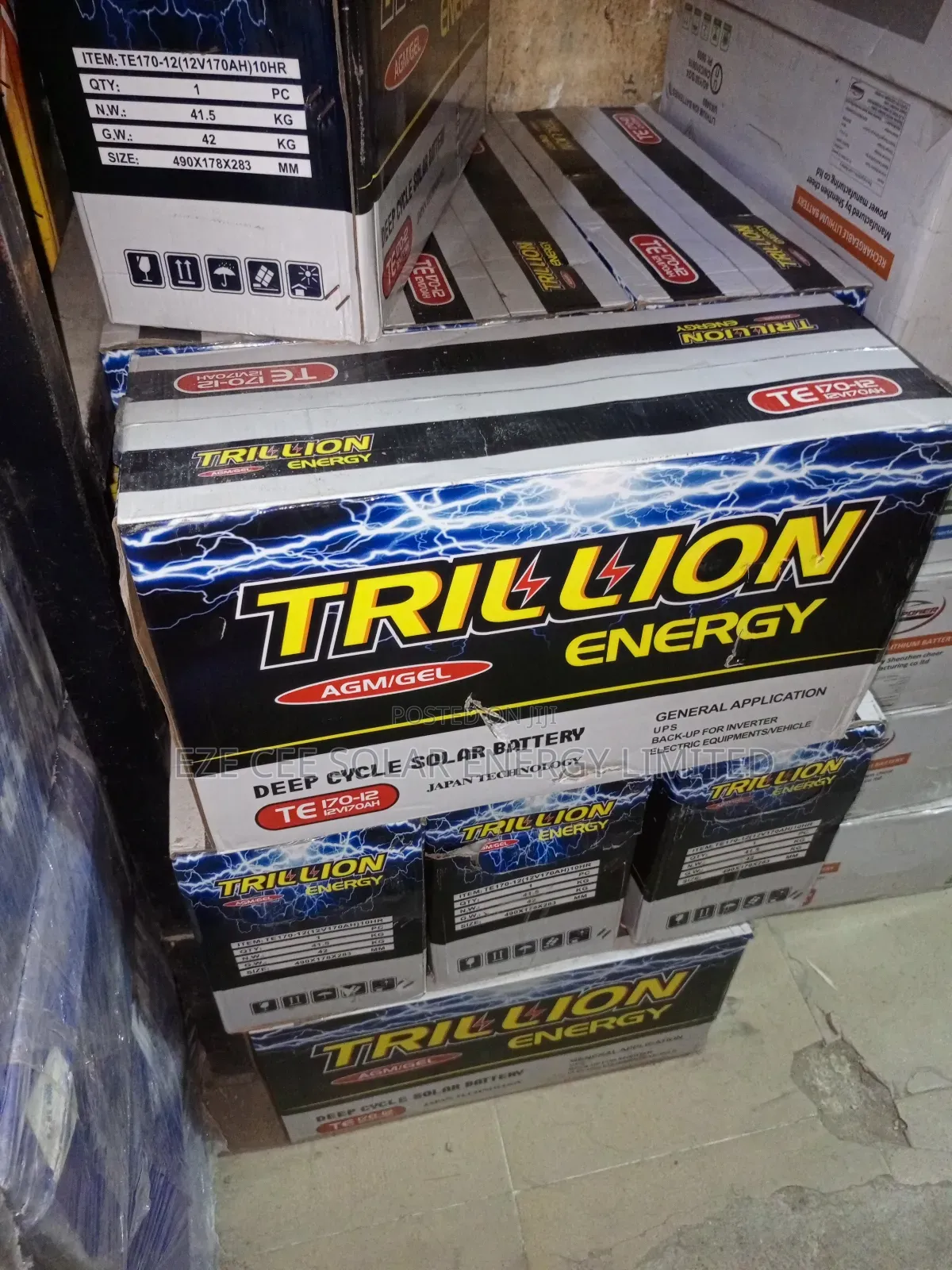 12v 170ahm Trillion Gel Battery