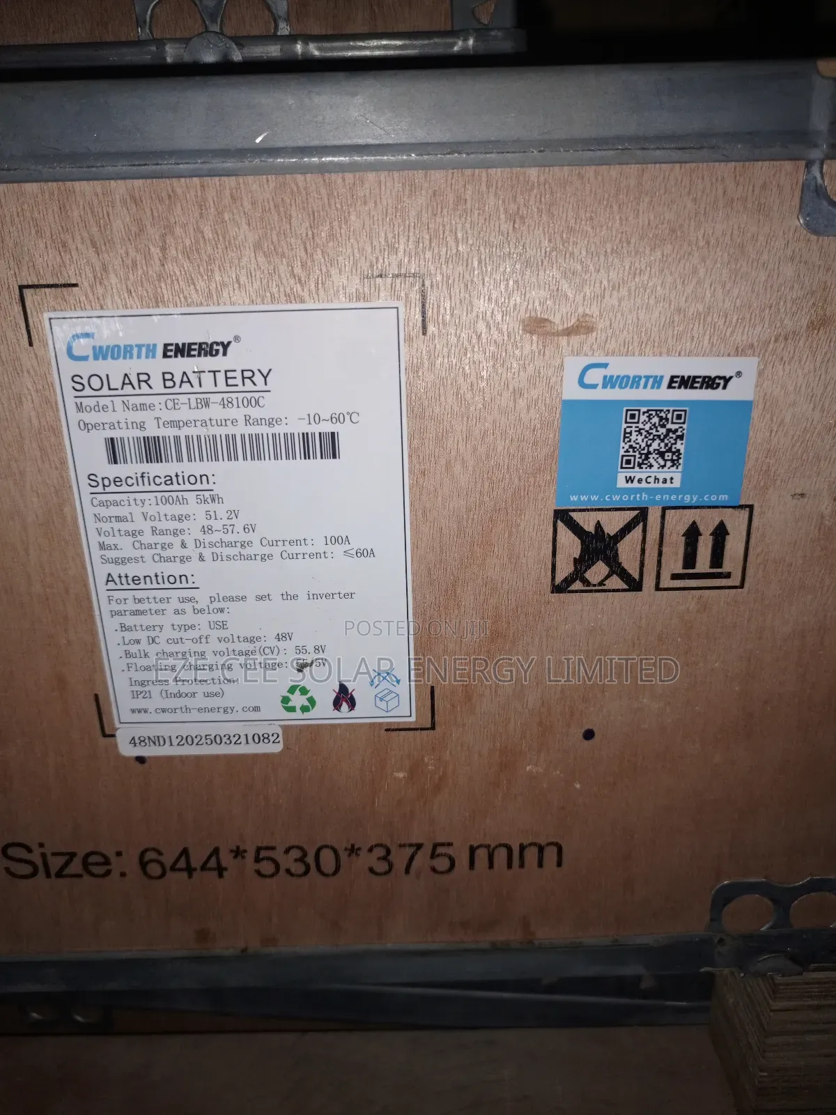5kwh 51.2v Cworth Lithium Battery