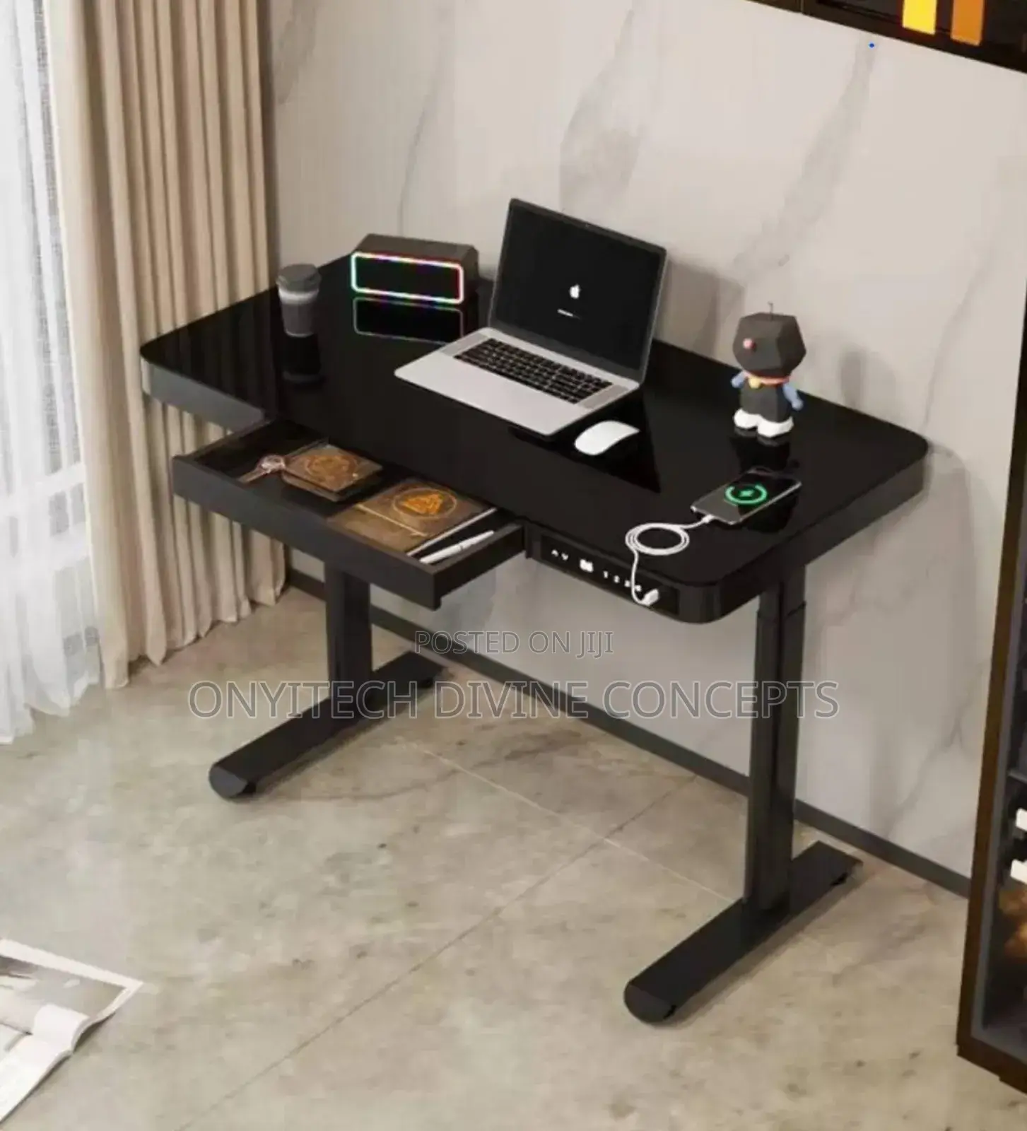 Exclusive Adjustable Electric Table With Softtouch Wifi