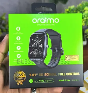 Oraimo Watch 5 Lite 2.01" Hd Ip68 Smart Watch