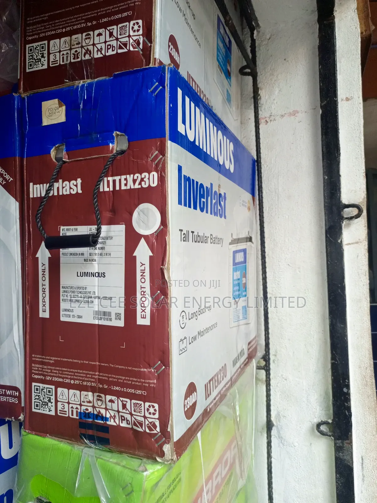 12v 230ahm Luminous Inverlast Battery