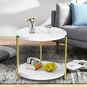 Nordic Style Bedside /Round Table - White