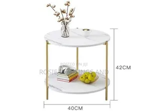 Nordic Style Bedside /Round Table - White
