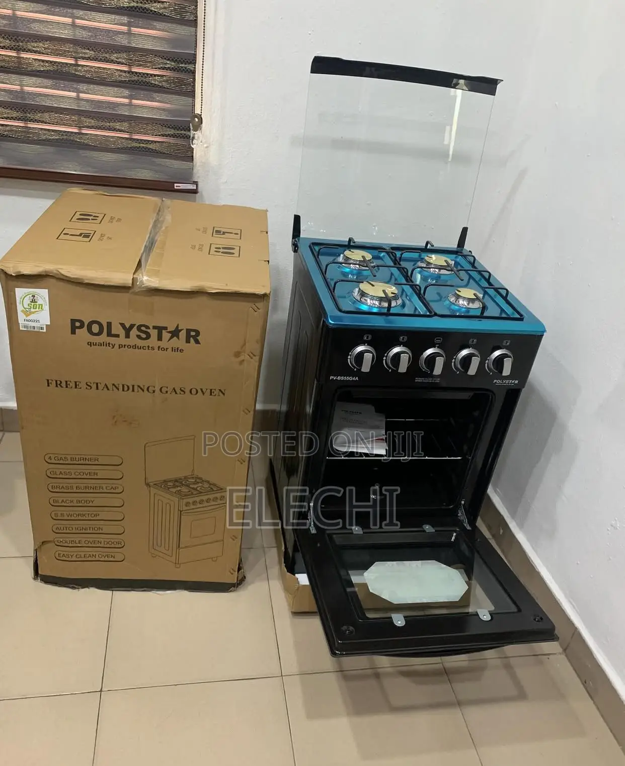 Standing Cooking Gas With Oven (4burner)
