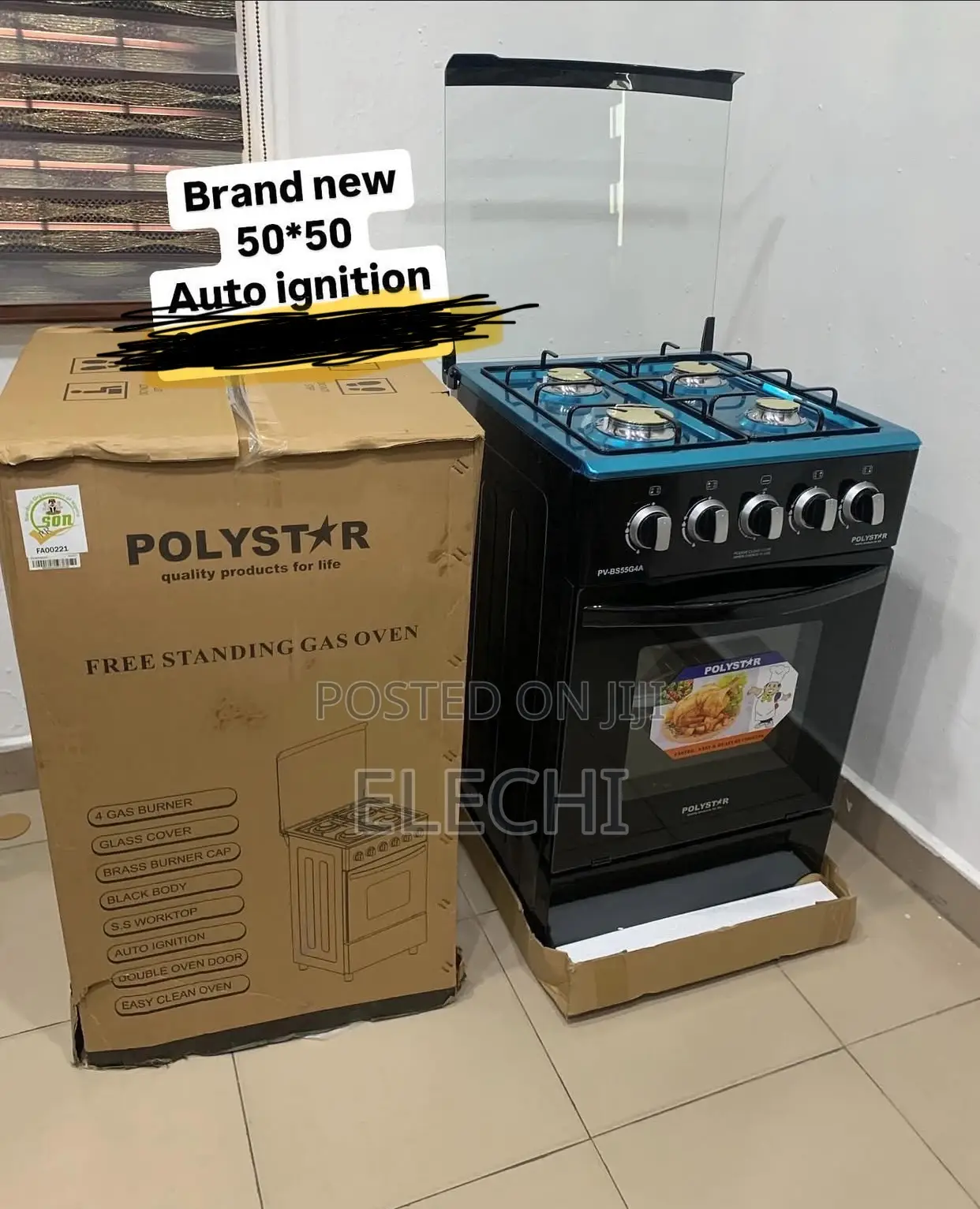 Standing Cooking Gas With Oven (4burner)