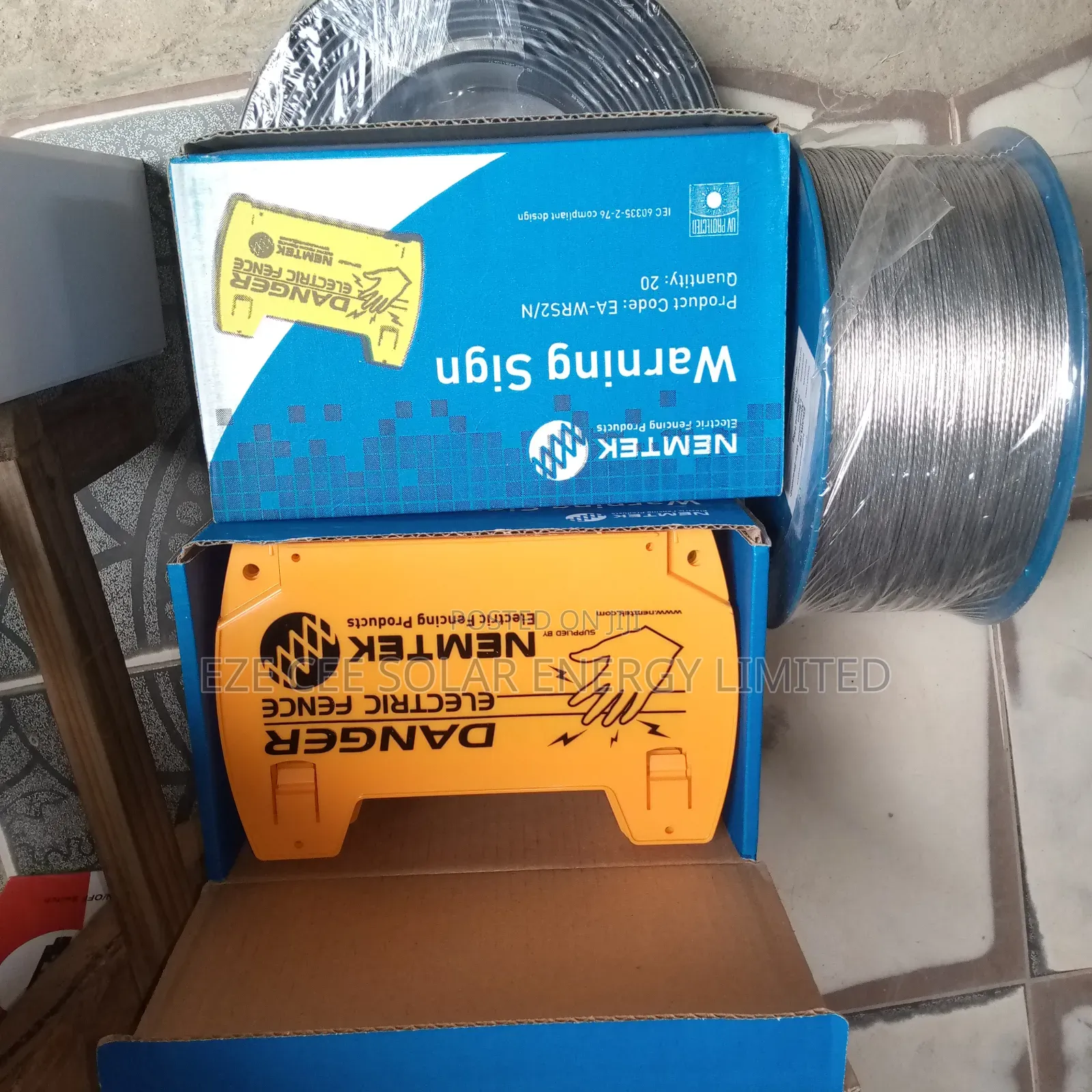 Electric Fence Wire Caution Sign