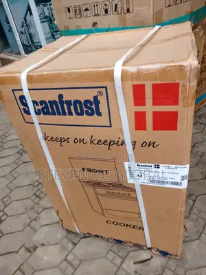 Scanfrost Gas Cooker 50x50 4 Burner Grey Sfc5401b