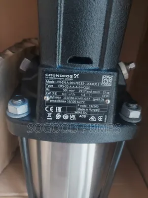 Grundfos Vertical Pump Type Cr5-22 (4kw/5.5hp) 380v