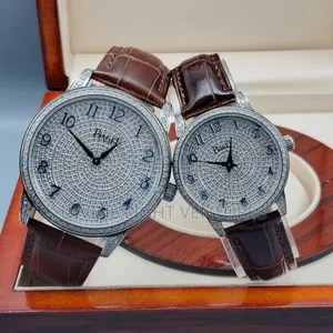 Piaget Full Stone Male and Female Leather Watch