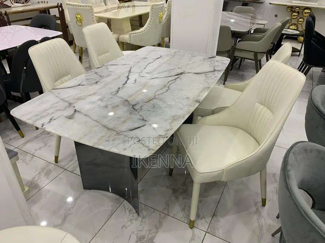 Dinning Table by 6 Marble Top