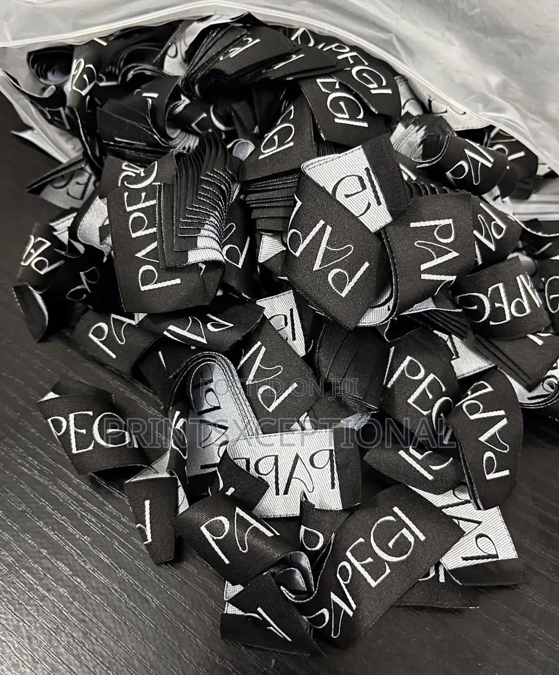 Flyers/Jotters, Woven Label, Paper Bags