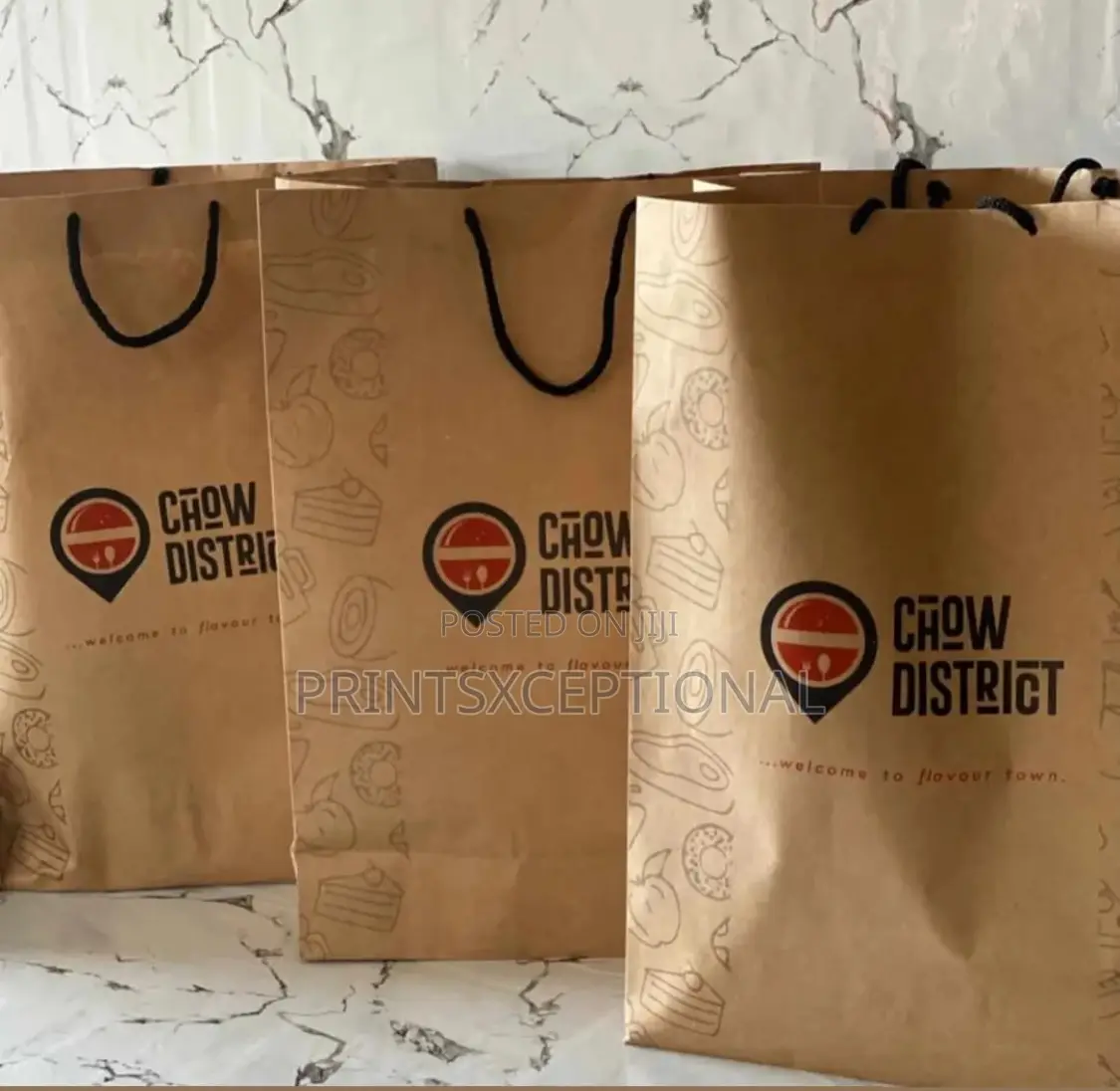 Flyers/Jotters, Woven Label, Paper Bags