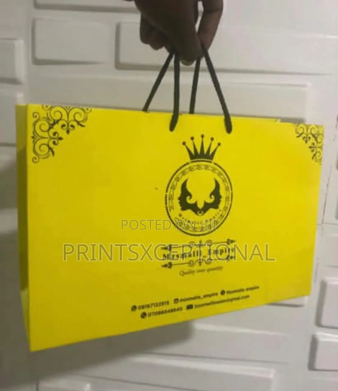 Flyers/Jotters, Woven Label, Paper Bags