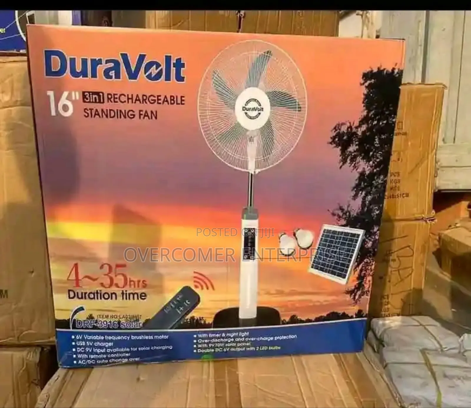 Duravolt Solar Fan
