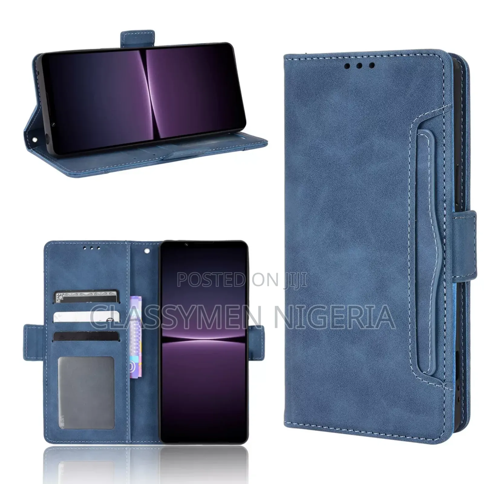 Sony Xperia 1 Iv - Luxury Leather Wallet Case + Stand