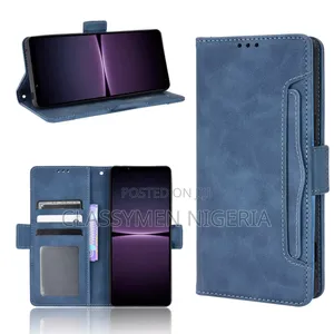 Sony Xperia 1 Iv - Luxury Leather Wallet Case + Stand