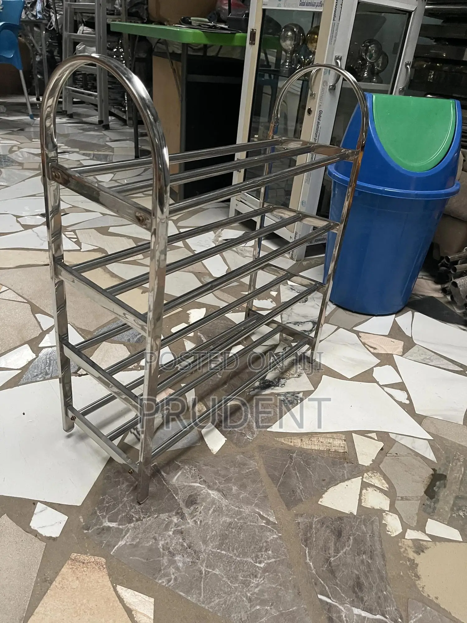 Stainless. Portable Shoe Rack