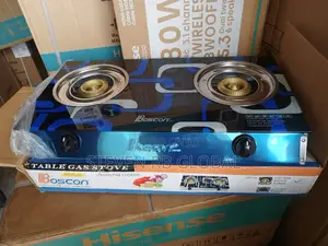 Boscon Two Burner Table Top Tempered Glass Gas Cooker